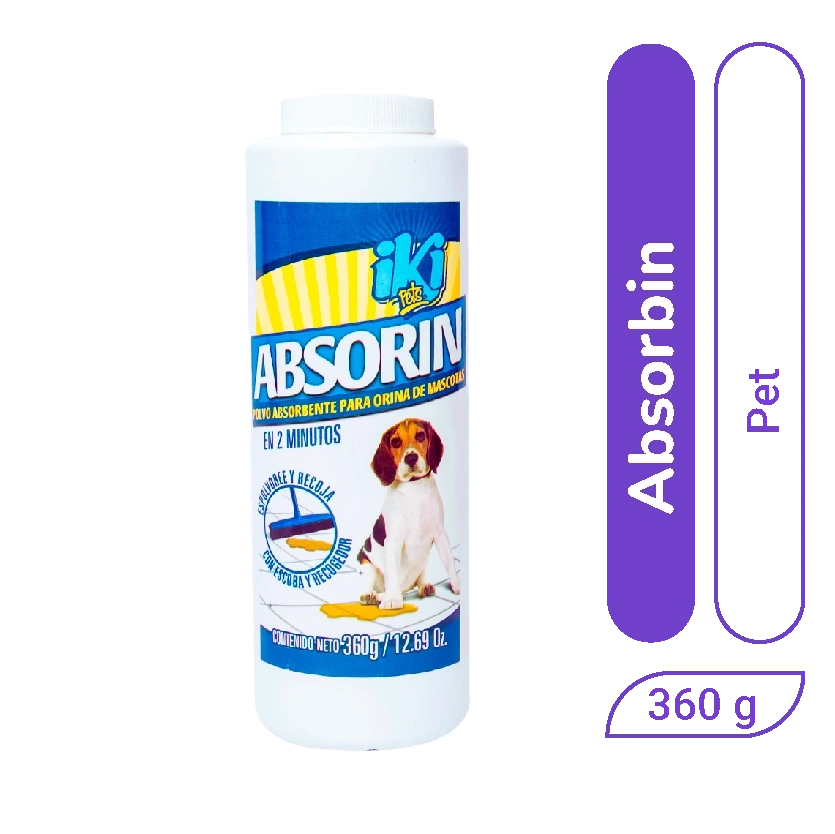 Polvo Absorvente Absorin Iki Pets 360 gr x 1 und