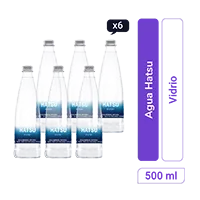 Agua Hatsu vidrio 500 ml x 6 und