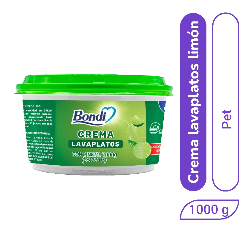 Lavaloza en Crema Bondi Limon 1000 gr x 1 und 