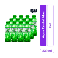 Agua Cristal Aloe pet 330 ml x 12und