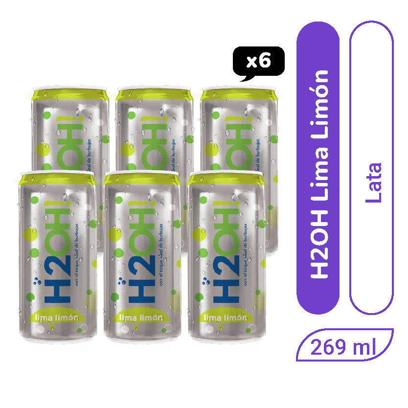 H2Oh! Lima Limón Lata 269 ml x 1und