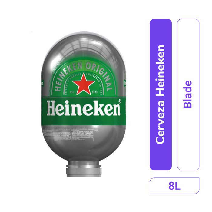 Cerveza Heineken blade 8 lt x 1 und