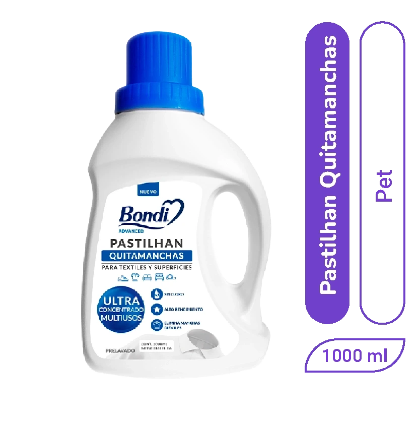 Quitamanchas Pastilhan Bondi Cualquier Uso 1000ml x 1 und